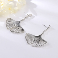Picture of Brand New Platinum Plated Zinc Alloy Dangle Earrings with SGS/ISO Certification
