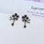 Picture of Unique Cubic Zirconia Flowers & Plants Dangle Earrings