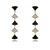 Picture of Nickel Free Gold Plated Cubic Zirconia Dangle Earrings with Worldwide Shipping