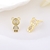 Picture of Irresistible White Copper or Brass Stud Earrings As a Gift