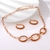 Picture of Good Medium Rose Gold Plated 2 Piece Jewelry Set