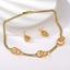 Show details for Bulk Gold Plated Dubai 2 Piece Jewelry Set with No-Risk Return
