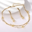 Show details for Hot Selling Gold Plated Dubai 2 Piece Jewelry Set with No-Risk Refund