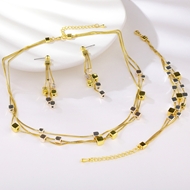 Show details for Fashion Medium Dubai 3 Piece Jewelry Set