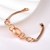 Picture of Brand New Rose Gold Plated Zinc Alloy Fashion Bracelet in Flattering Style