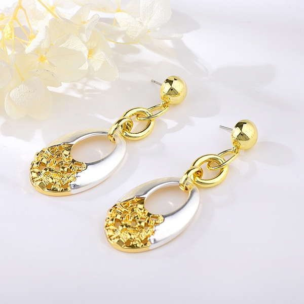 Picture of Affordable Zinc Alloy Multi-tone Plated Dangle Earrings from Trust-worthy Supplier