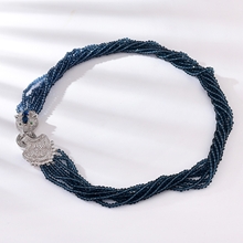 Show details for Wholesale Platinum Plated Big Long Statement Necklace with No-Risk Return