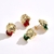Picture of Delicate Gold Plated Stud Earrings with Wow Elements
