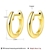 Picture of Copper or Brass Gold Plated Small Hoop Earrings with Full Guarantee