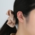 Picture of Staple Small White Clip On Earrings