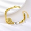 Show details for Trendy Gold Plated Copper or Brass Fashion Bracelet with No-Risk Refund