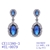 Picture of Eye-Catching Blue Big Dangle Earrings with Member Discount