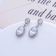 Picture of Hypoallergenic Platinum Plated Big Dangle Earrings with Easy Return