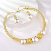 Show details for Dubai Zinc Alloy Necklace and Earring Set with 3~7 Day Delivery
