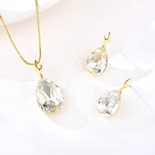 Show details for Best Small White Necklace and Earring Set