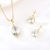 Picture of Best Small White Necklace and Earring Set
