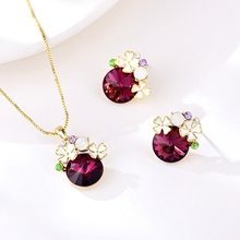 Show details for Sparkly Small Purple 2 Piece Jewelry Set