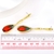 Picture of Buy Zinc Alloy Artificial Crystal Dangle Earrings with Wow Elements