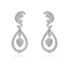 Show details for Hot Selling White Platinum Plated Dangle Earrings with No-Risk Refund