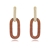 Picture of Trendy Gold Plated Copper or Brass Dangle Earrings with No-Risk Refund