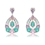 Show details for Copper or Brass Luxury Dangle Earrings in Flattering Style