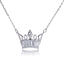 Show details for Trendy White Copper or Brass Pendant Necklace with No-Risk Refund