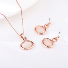 Show details for Hot Selling White Rose Gold Plated 2 Piece Jewelry Set from Top Designer