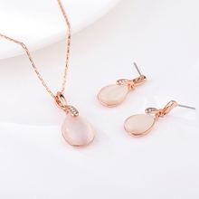 Show details for Classic White 2 Piece Jewelry Set with Beautiful Craftmanship