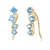 Picture of Gold Plated Blue Stud Earrings at Super Low Price