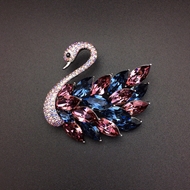 Show details for Delicate Swarovski Element Colorful Brooche