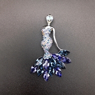 Show details for Good Quality Swarovski Element Zinc Alloy Brooche