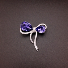 Show details for Nickel Free Purple Medium Brooche at Great Low Price