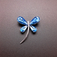 Show details for Zinc Alloy Blue Brooche with Fast Delivery