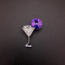 Show details for Platinum Plated Small Brooche with 3~7 Day Delivery