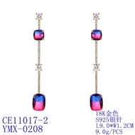 Picture of Brand New Colorful Copper or Brass Dangle Earrings in Flattering Style