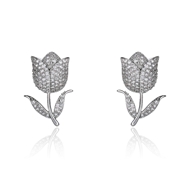 Picture of Recommended White Cubic Zirconia Dangle Earrings from Top Designer