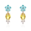 Show details for Big Gold Plated Dangle Earrings Online Only