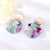 Picture of Beautiful Resin Rose Gold Plated Stud Earrings