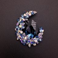 Show details for Zinc Alloy Blue Brooche in Bulk