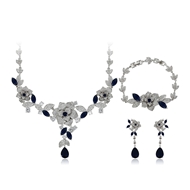 Picture of Bulk Platinum Plated Cubic Zirconia 2 Piece Jewelry Set Exclusive Online