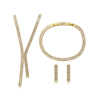 Show details for Fancy Big Luxury 3 Piece Jewelry Set