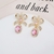 Picture of Recommended Pink Cubic Zirconia Dangle Earrings from Top Designer