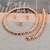 Picture of Beautiful Dubai Rose Gold Plated 4 Piece Jewelry Set