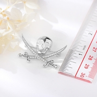 Picture of Delicate Platinum Plated Brooche in Bulk