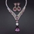 Picture of Big Purple 2 Piece Jewelry Set with Fast Shipping