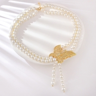 Show details for Recommended White Copper or Brass Short Chain Necklace in Bulk