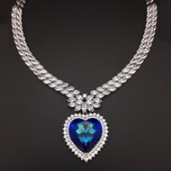 Show details for Need-Now Blue Love & Heart Short Chain Necklace from Editor Picks