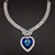 Picture of Need-Now Blue Love & Heart Short Chain Necklace from Editor Picks