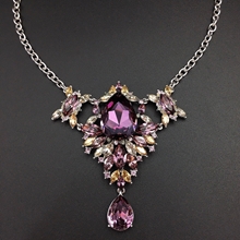 Show details for Nice Swarovski Element Big Short Chain Necklace