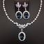 Show details for Irresistible Blue Big 2 Piece Jewelry Set As a Gift